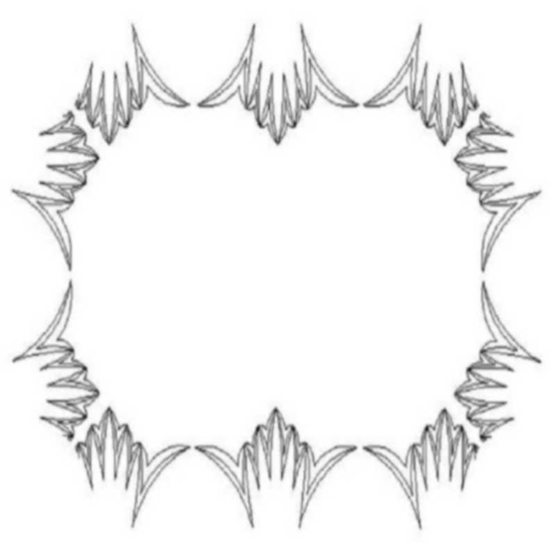 Judys Vintage Rose Queen Extension Point Curve Fill Border and Corner-L03062*